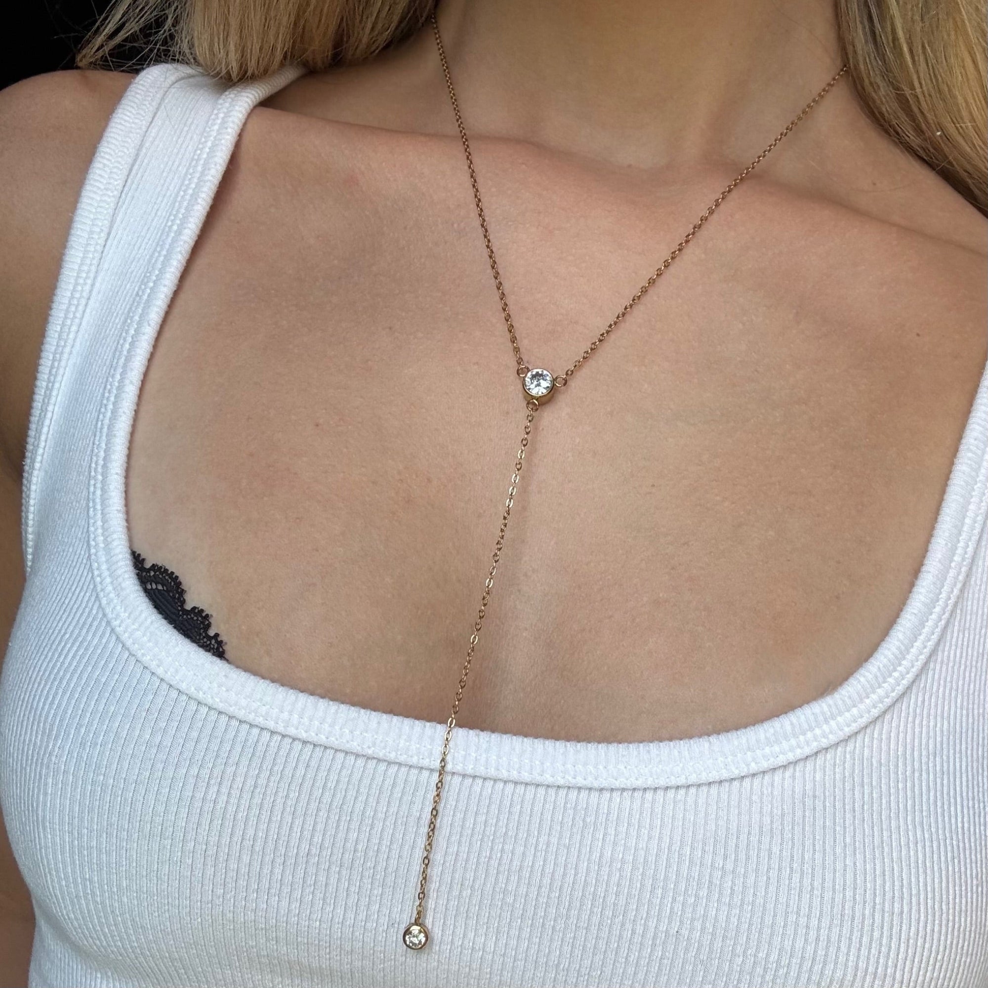 Alina Lariat Necklace - Vantage Jewelry