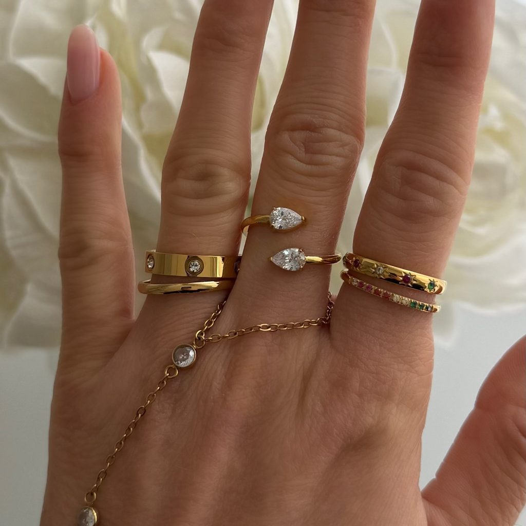 Rainbow's End 2-Piece Ring Set