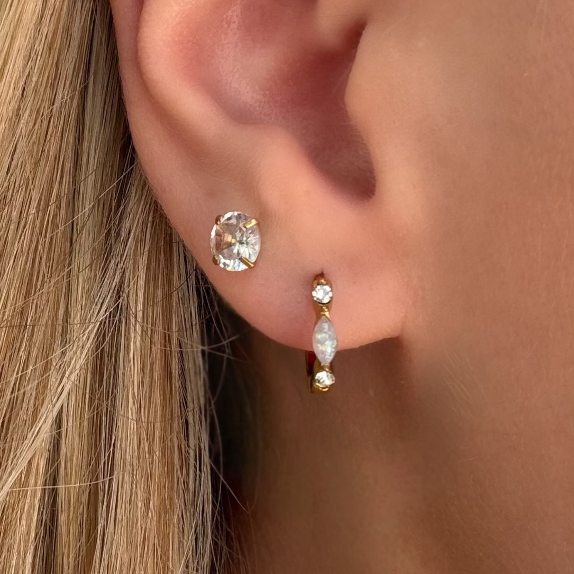 Opal Cutie Huggies - Vantage Jewelry