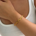 Ripple Glow Bangle - Vantage Jewelry