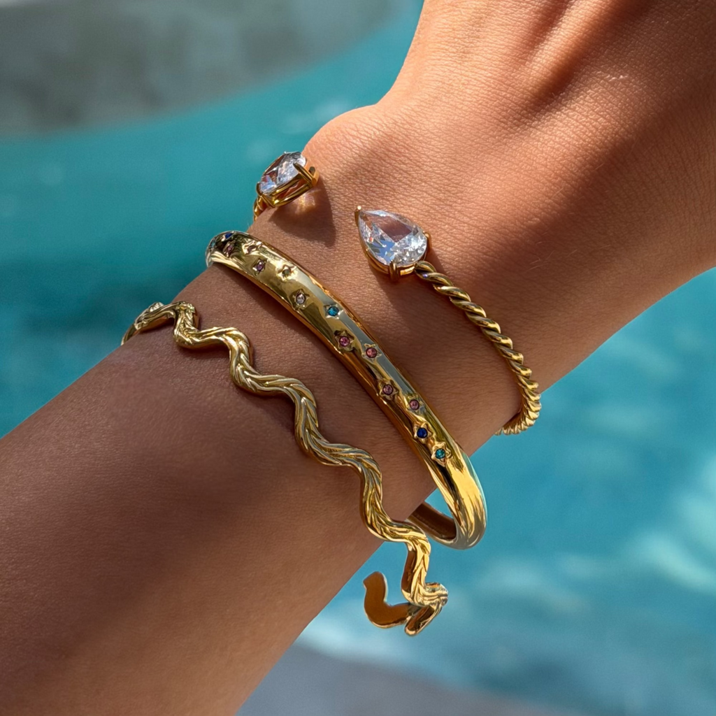 Twisted Spark Bangle