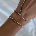 Icy Initial Tennis Bracelet - Vantage Jewelry