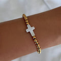 Little Blessings Cross Beaded Bracelet - Vantage Jewelry