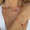 Daisy Pop Necklace & Bracelet Set - Vantage Jewelry