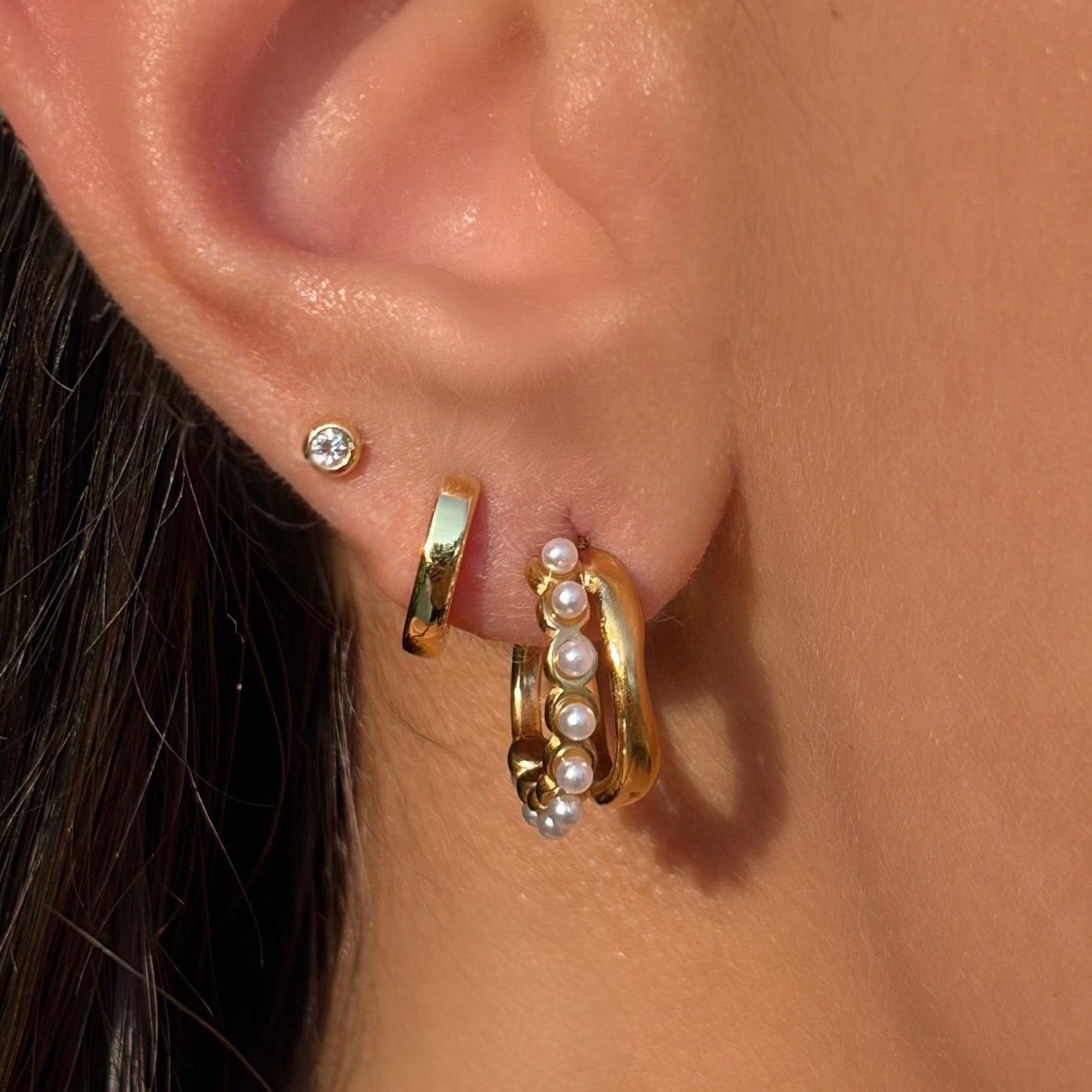 Ma Cherie Hoop Earrings - Vantage Jewelry