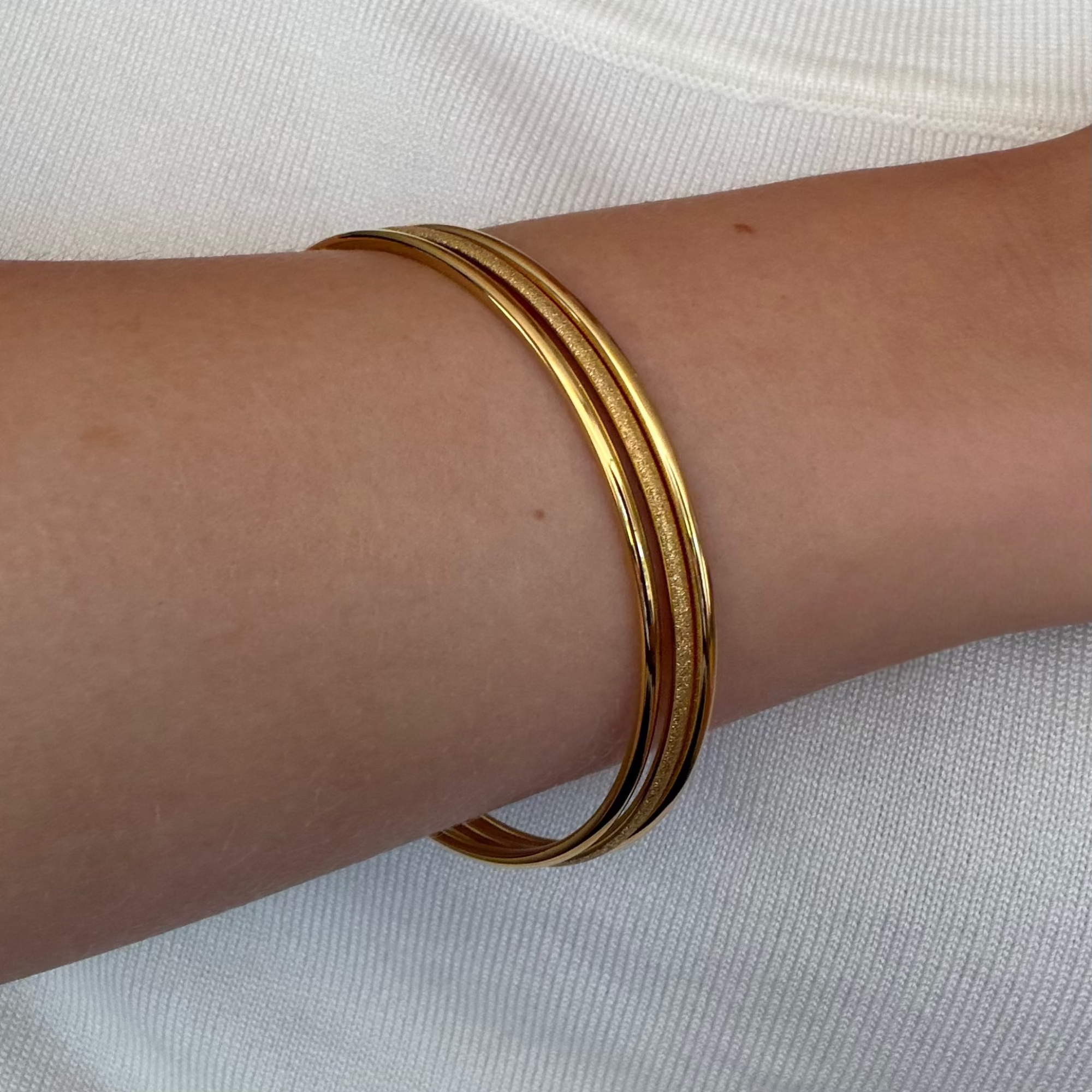 Baddie 3-Piece Bangle Set - Vantage Jewelry
