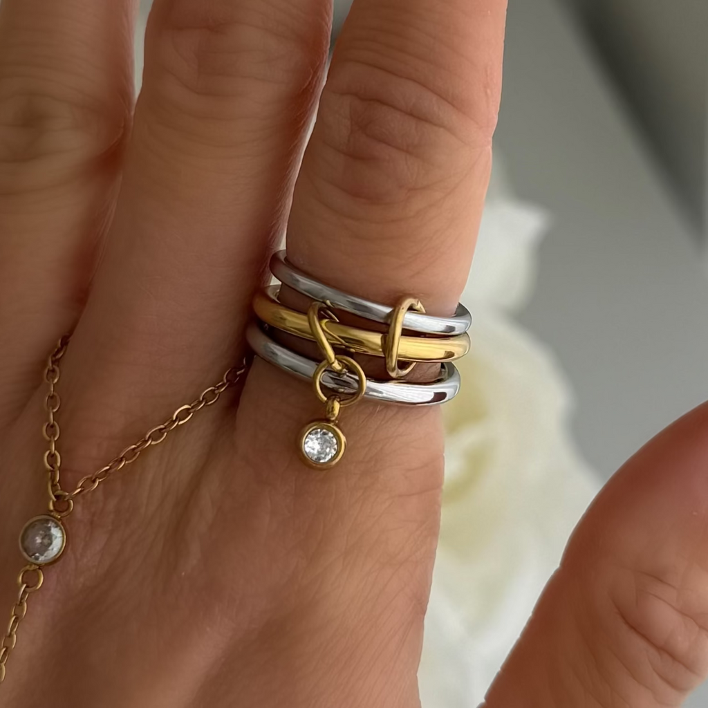Ava Stacked Ring - Vantage Jewelry