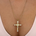 Gem Up Cross Necklace - Vantage Jewelry
