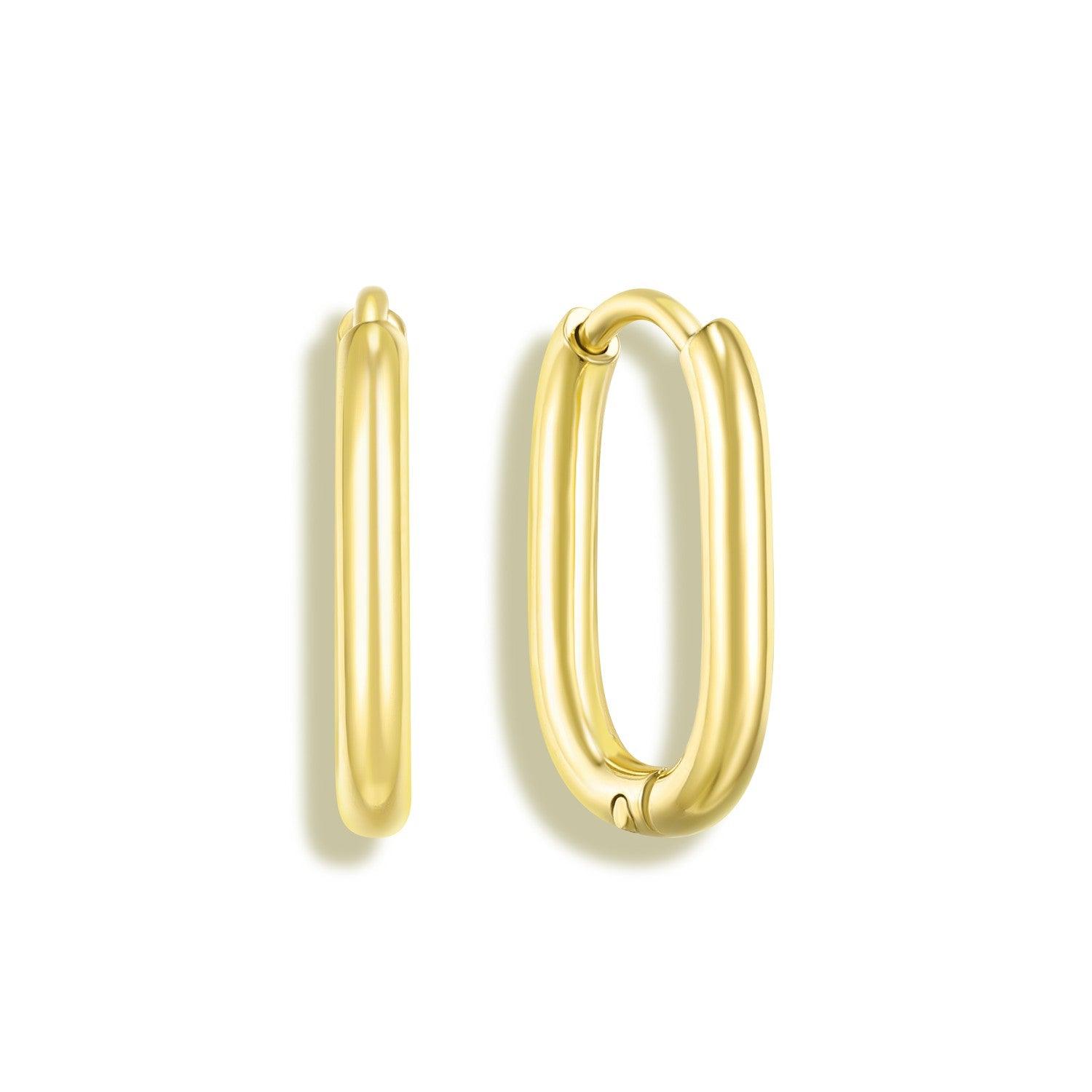 Fair and Square Hoops - Vantage Jewelry