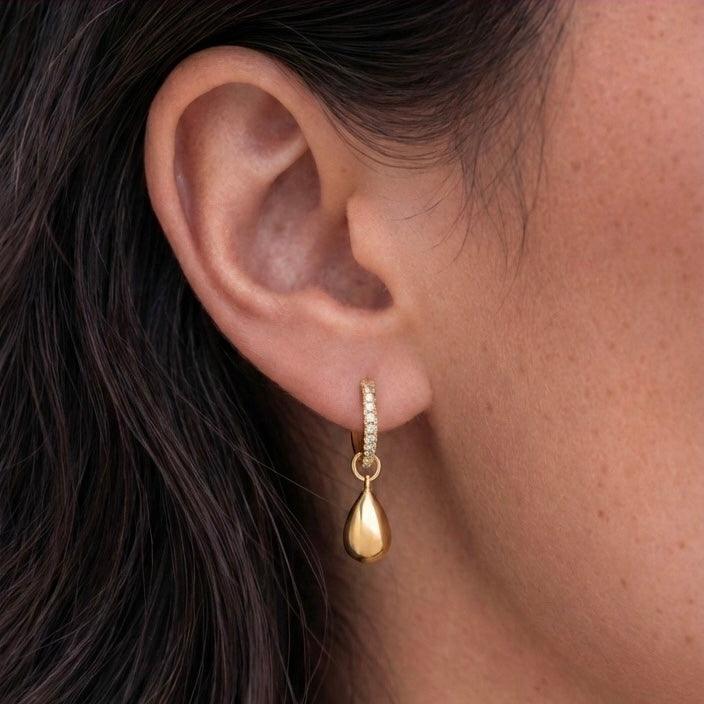 Shimmer Tear Earrings - Vantage Jewelry