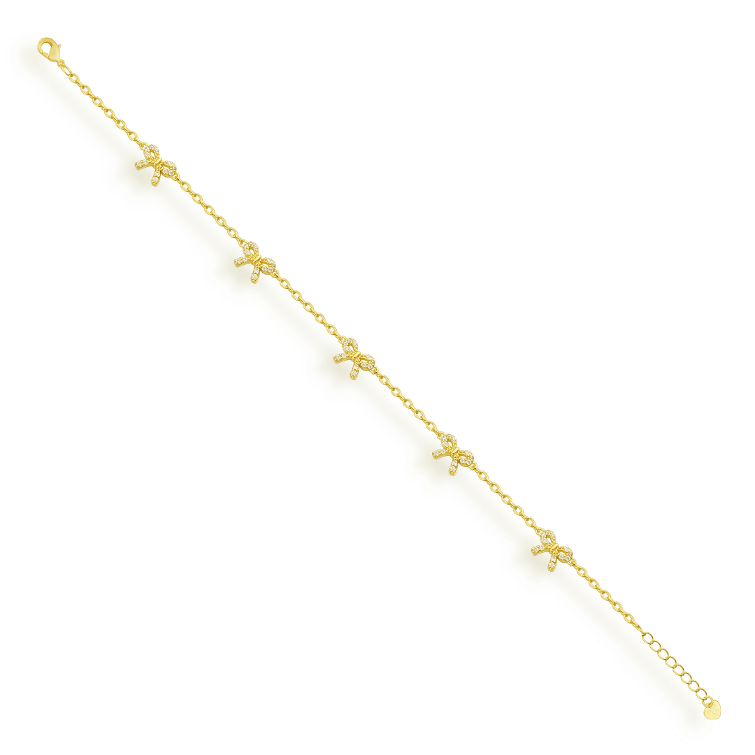 Gilded Bow Bracelet - Vantage Jewelry
