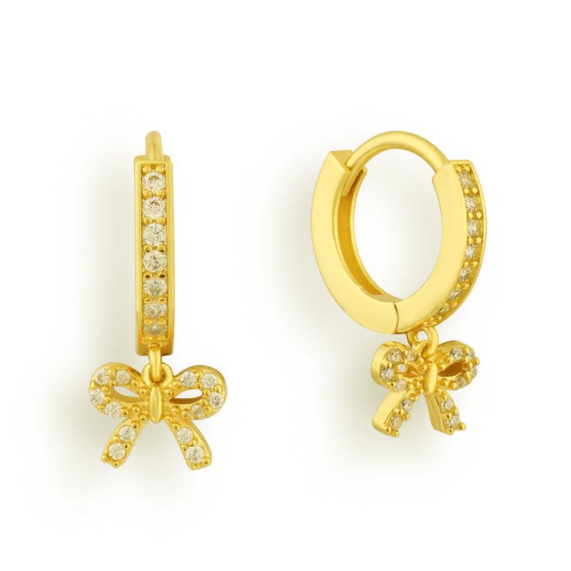 Gilded Bow Earrings - Vantage Jewelry