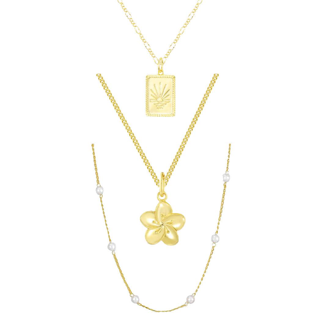 Glow Up Bundle : 3 Piece Necklace Bundle - Vantage Jewelry