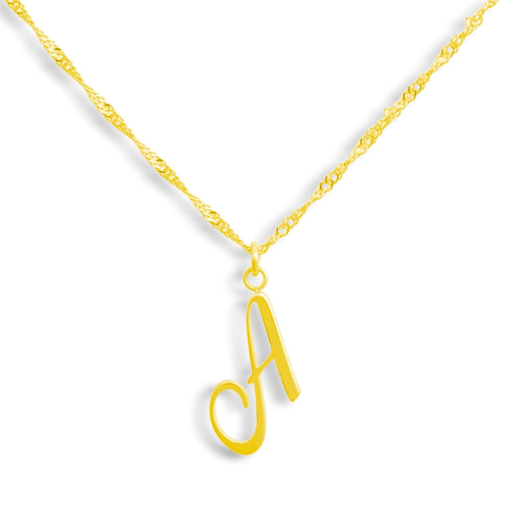 Golden Letter Necklace - Vantage Jewelry