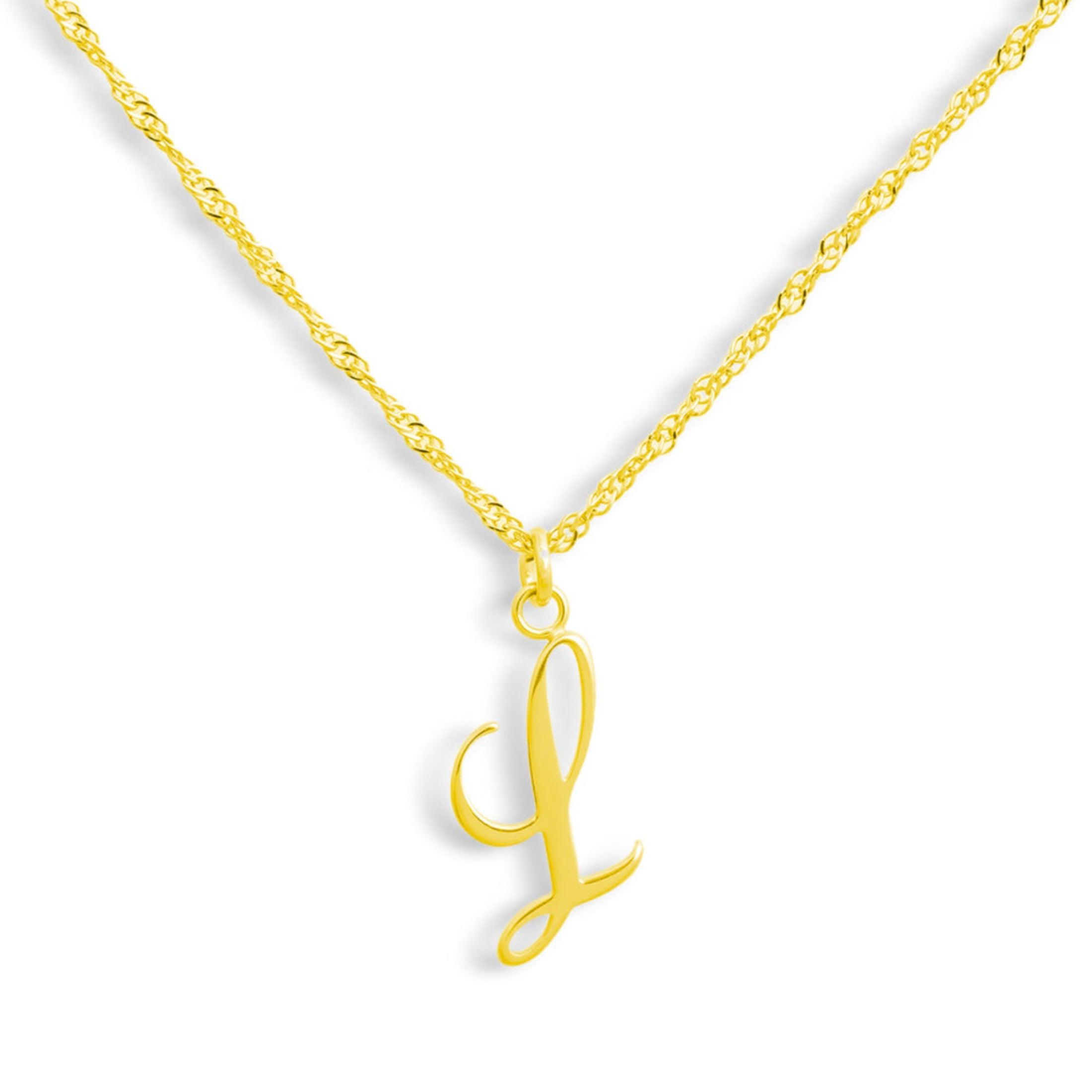Golden Letter Necklace - Vantage Jewelry