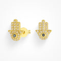Hamsa Earrings - Vantage Jewelry