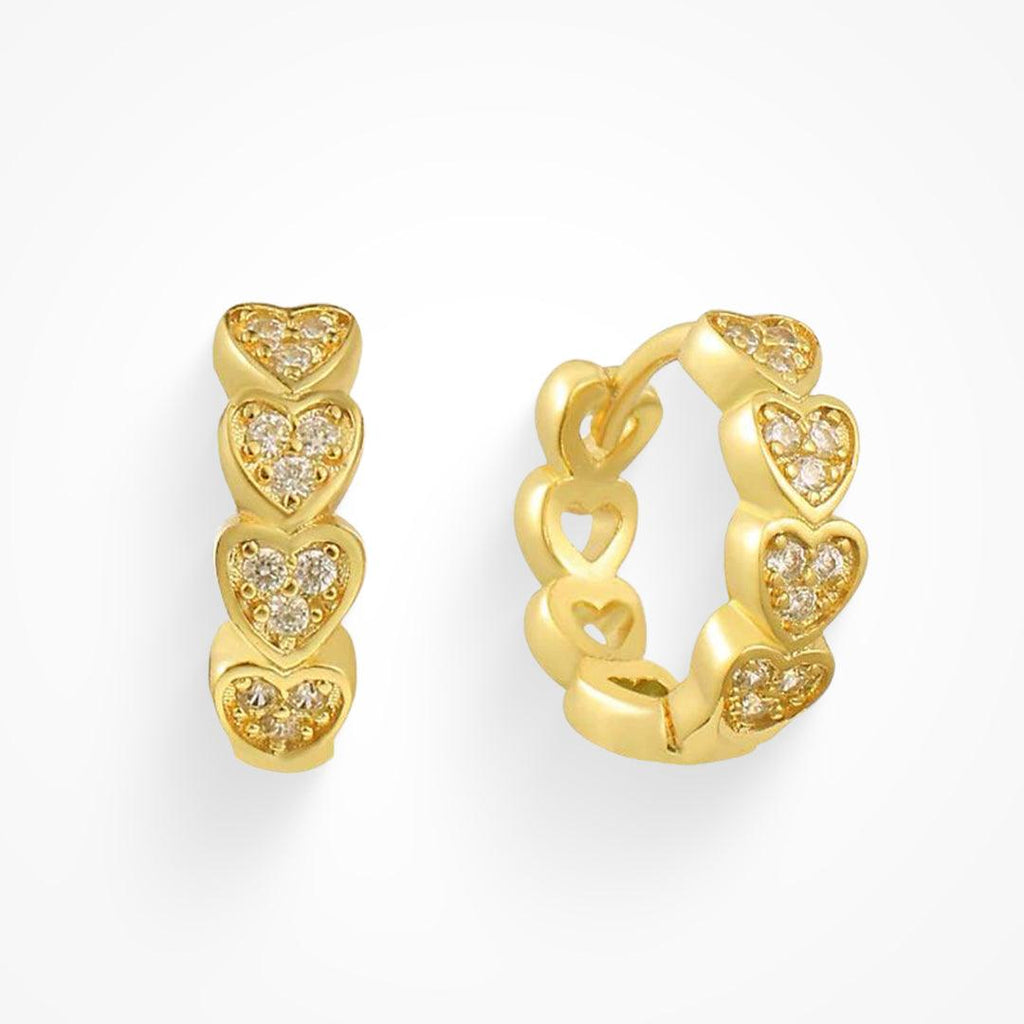 Hearts All Around Earrings - Vantage Jewelry