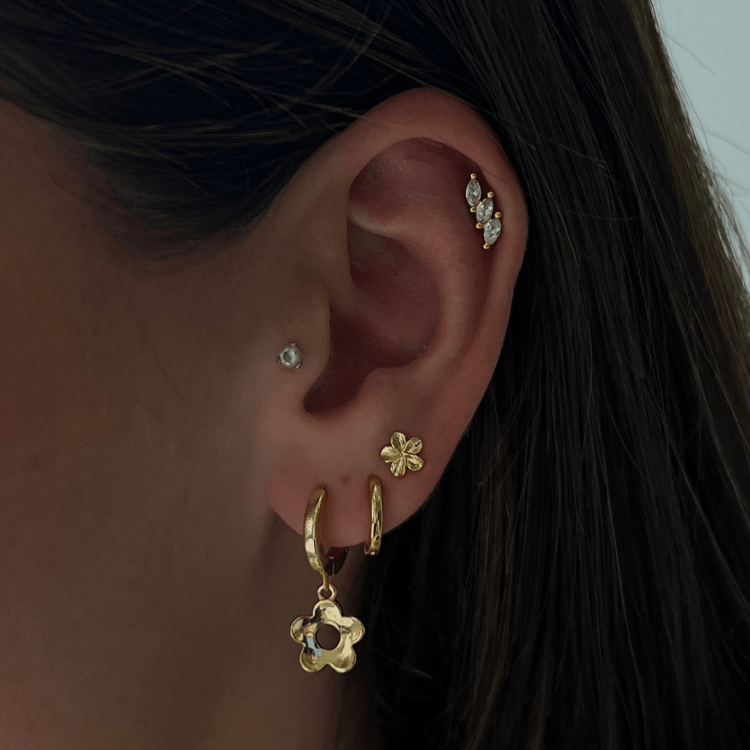 Hibiscus Earrings - Vantage Jewelry