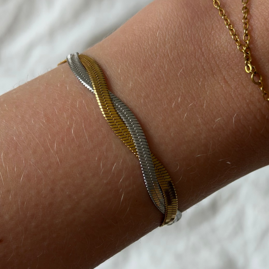 Two-Tone Medusa Bracelet - Vantage Jewelry
