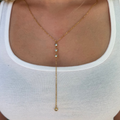 Touch of Glow Lariat Necklace - Vantage Jewelry