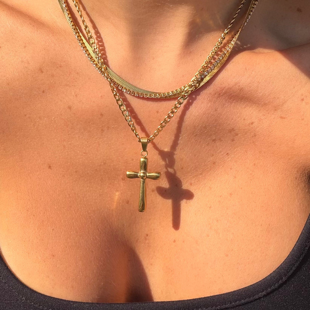 Pure and Simple Cross Necklace - Vantage Jewelry