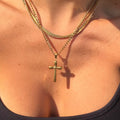Pure and Simple Cross Necklace - Vantage Jewelry