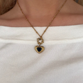 Midnight Heart Necklace - Vantage Jewelry