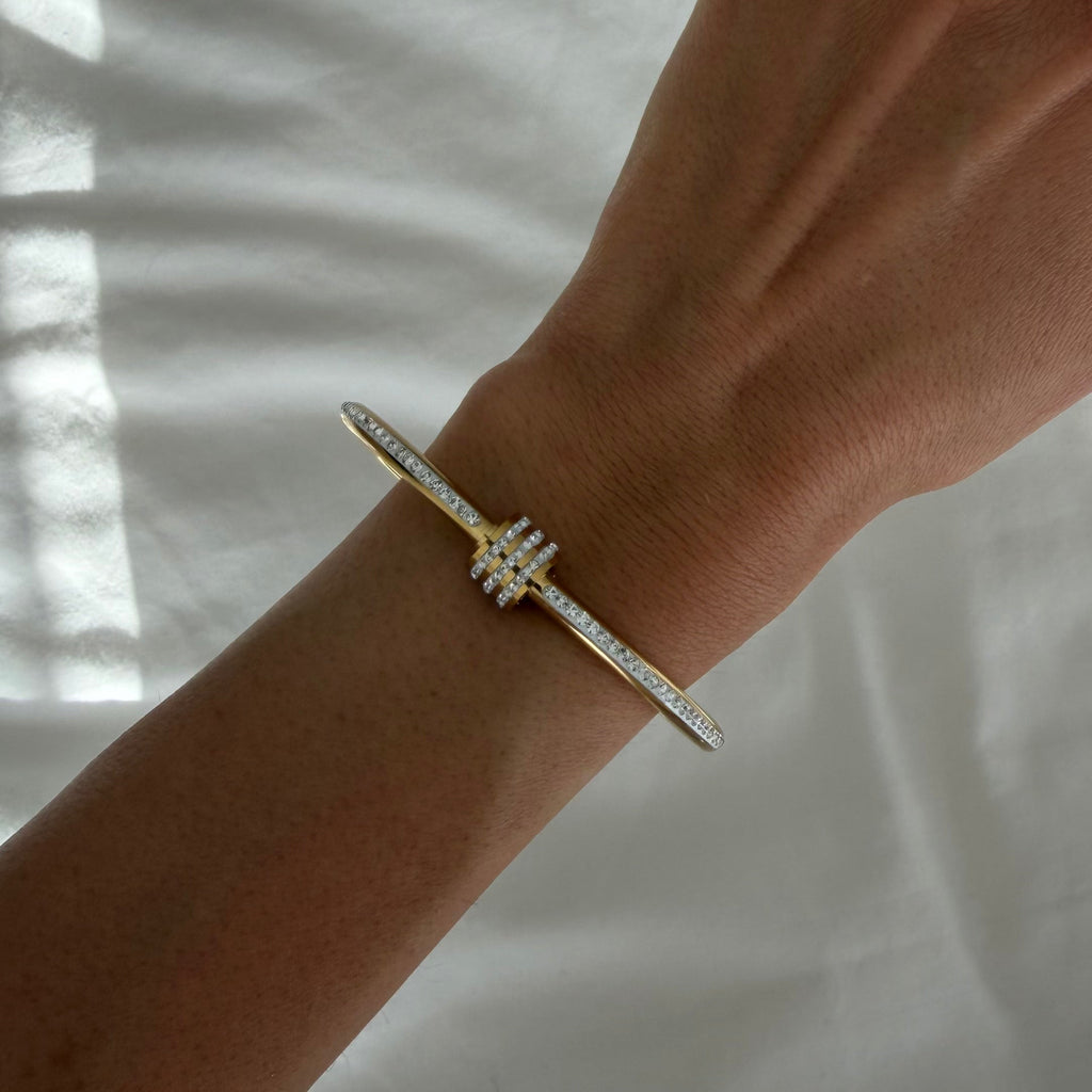 Twisty Bling Bangle - Vantage Jewelry