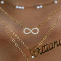 Custom/Personalized Lowercase Nameplate Cable Necklace - Vantage Jewelry