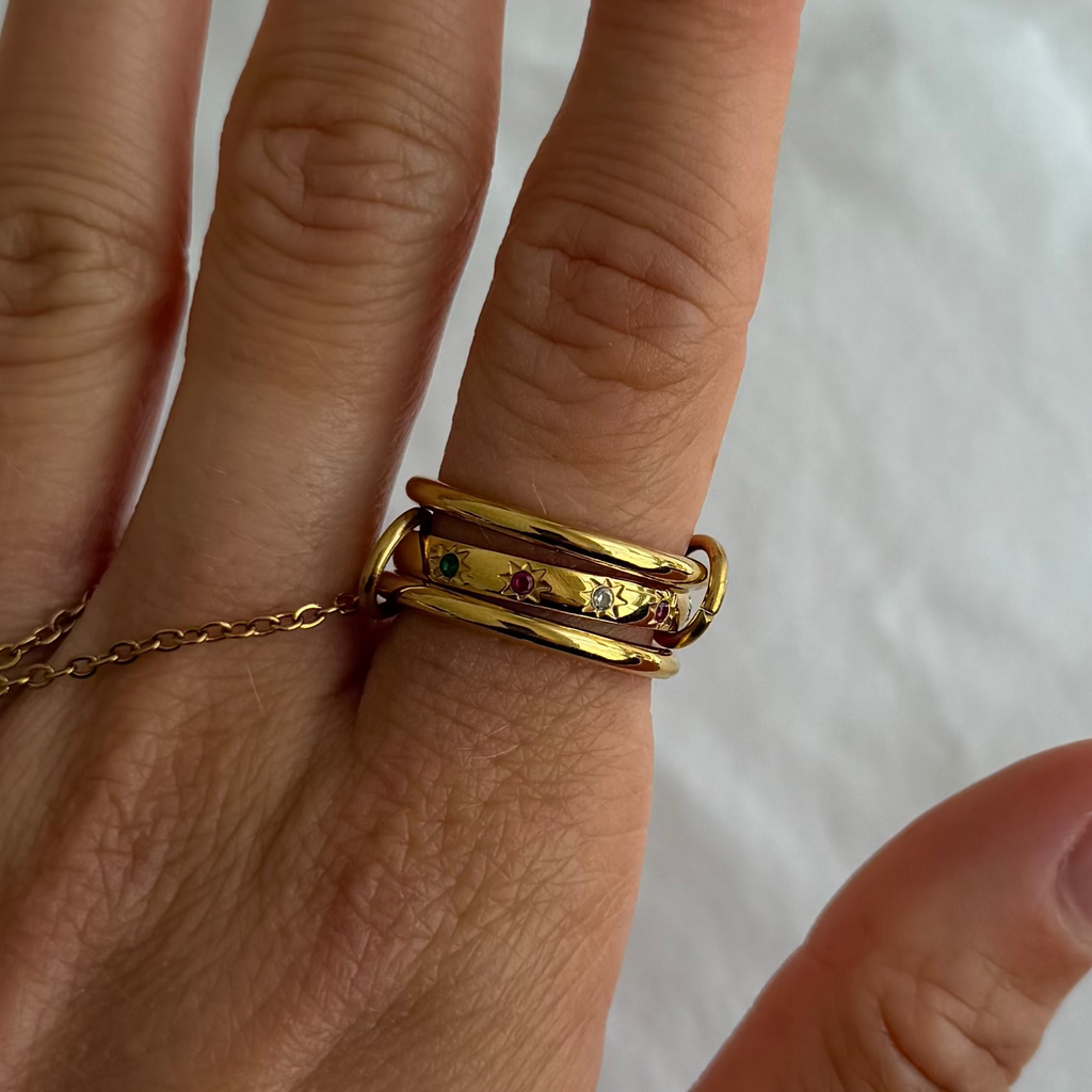 Lulu Stacked Ring - Vantage Jewelry