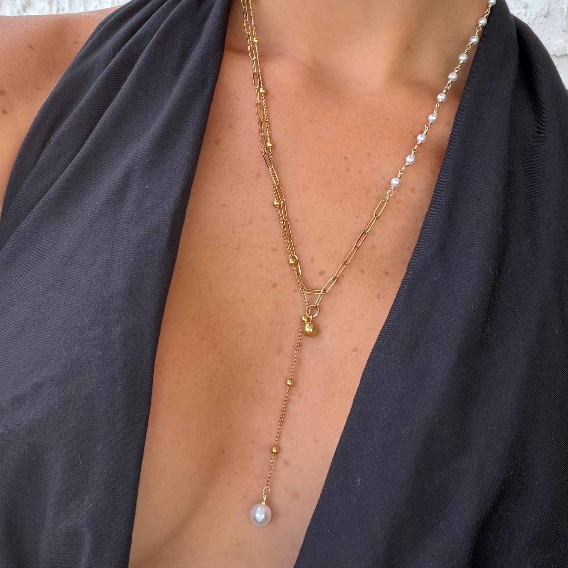 Sweet Glow Lariat Necklace - Vantage Jewelry