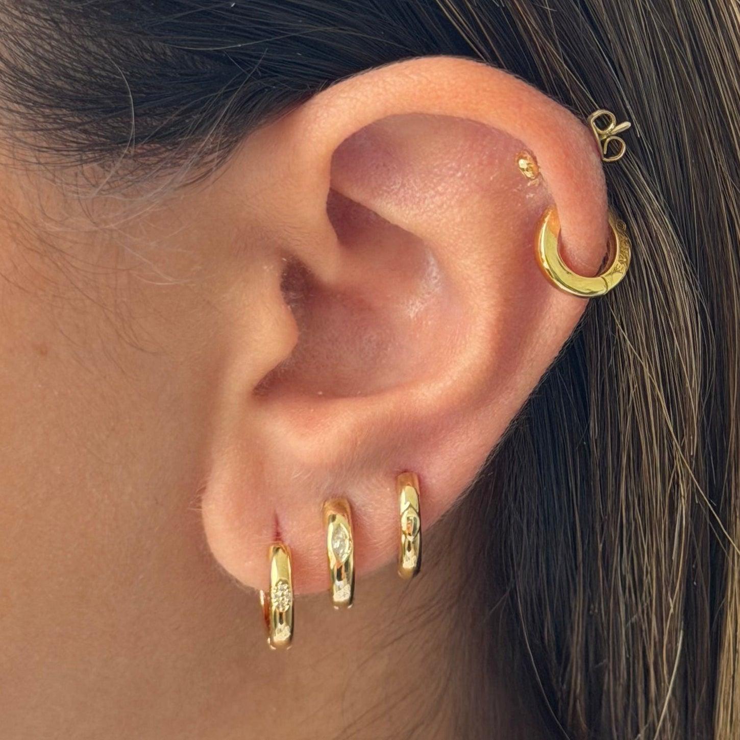 Sweet Edge Hoop Earrings Pack - Vantage Jewelry