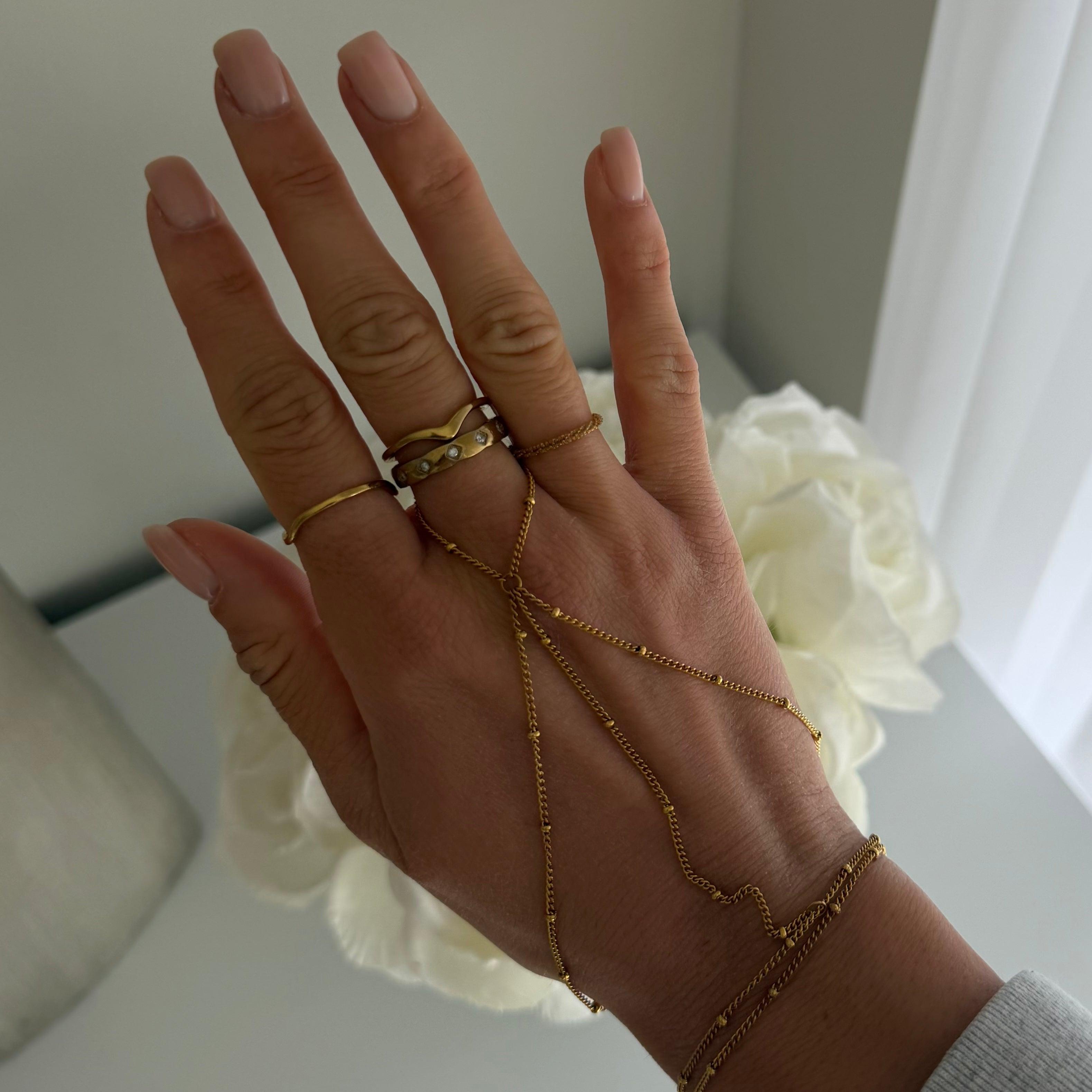 Elise Hand Chain - Vantage Jewelry