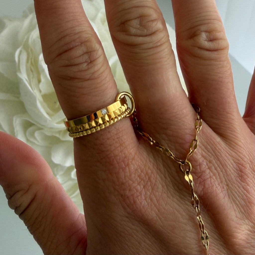She's a Diva Stacked Ring - Vantage Jewelry