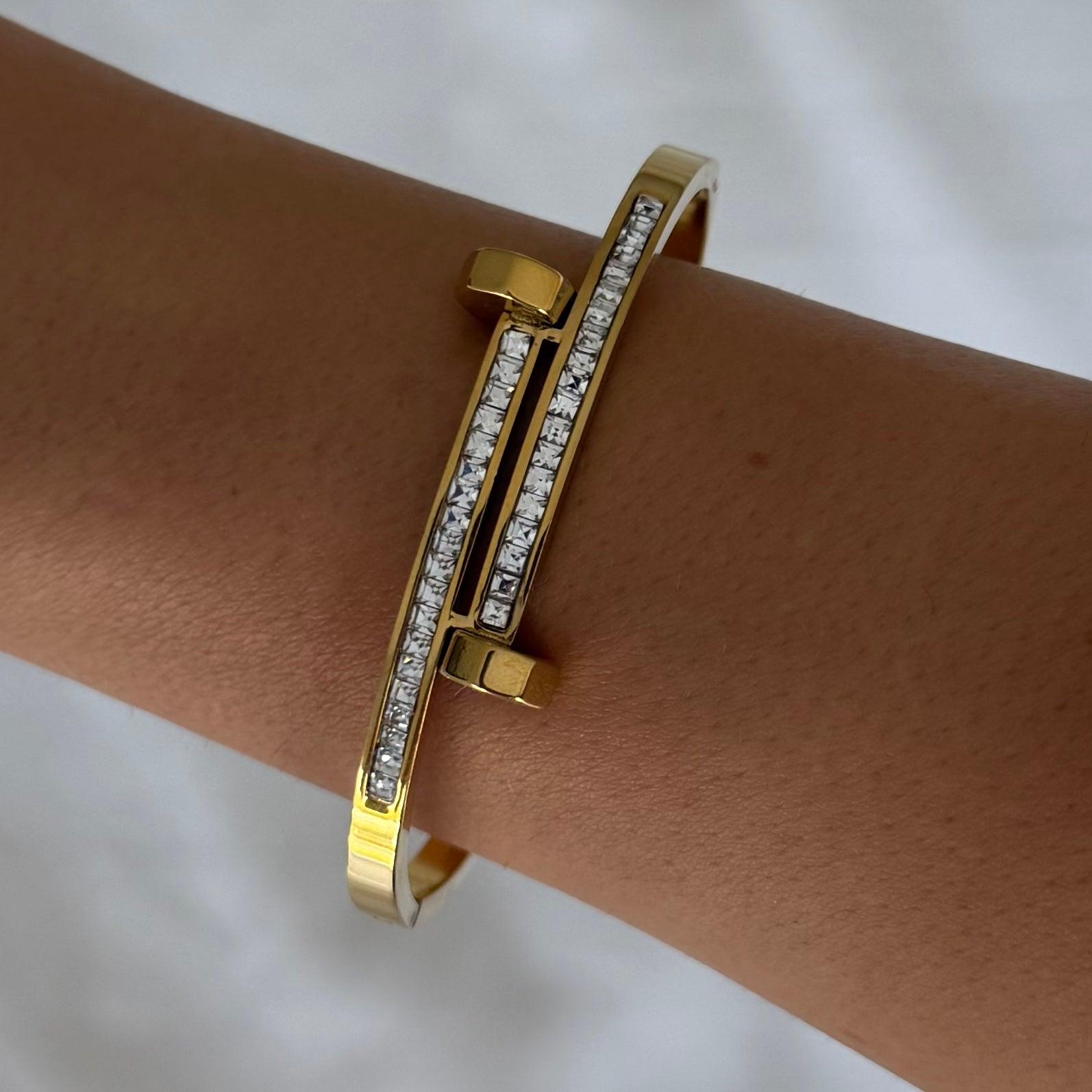 Radiant Row Bangle - Vantage Jewelry