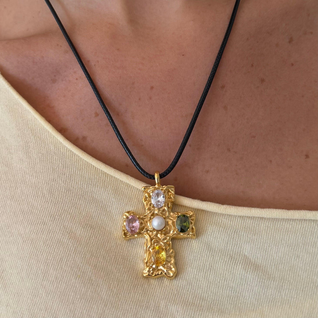 Popstar Cross Necklace - Vantage Jewelry