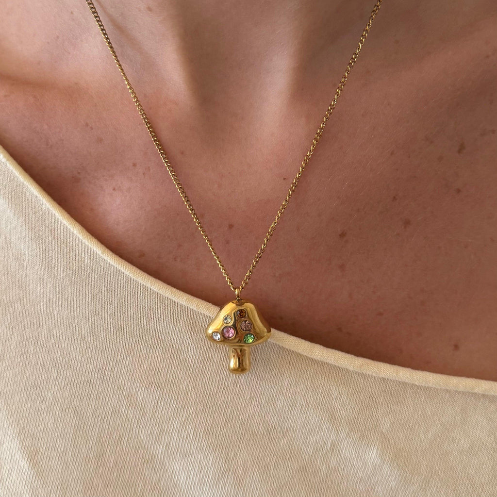 Fairy Mushroom Necklace - Vantage Jewelry