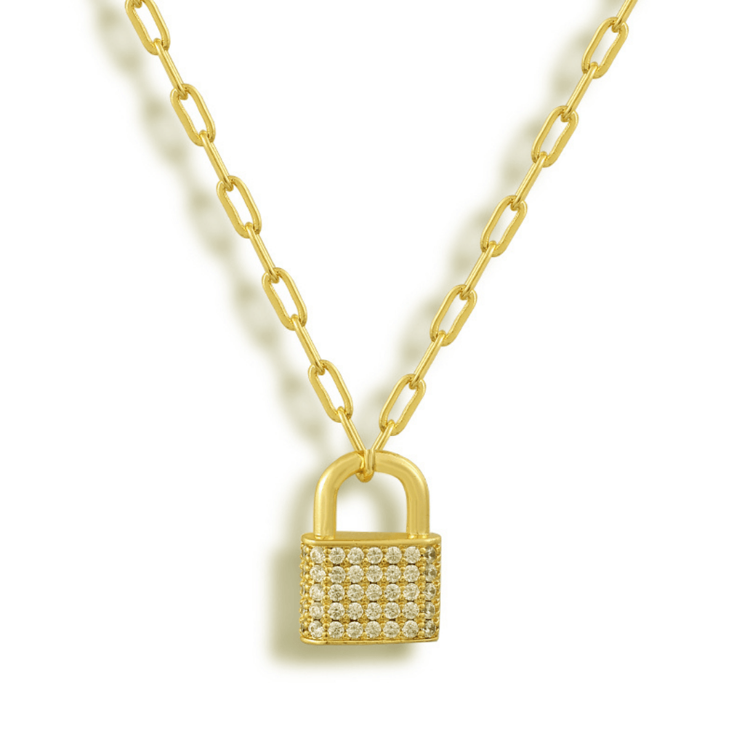 Lock Me Up Necklace - Vantage Jewelry