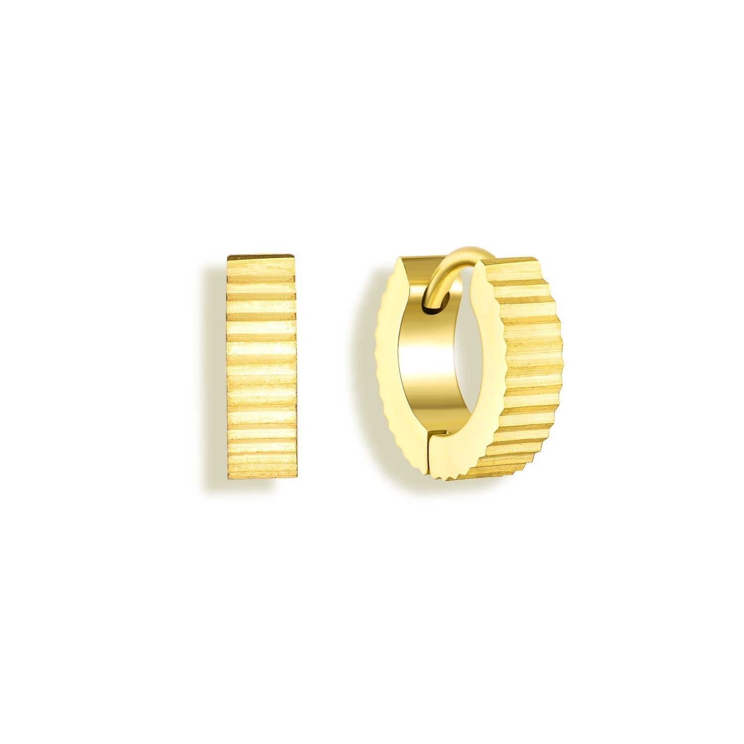 Ridges Earrings - Vantage Jewelry