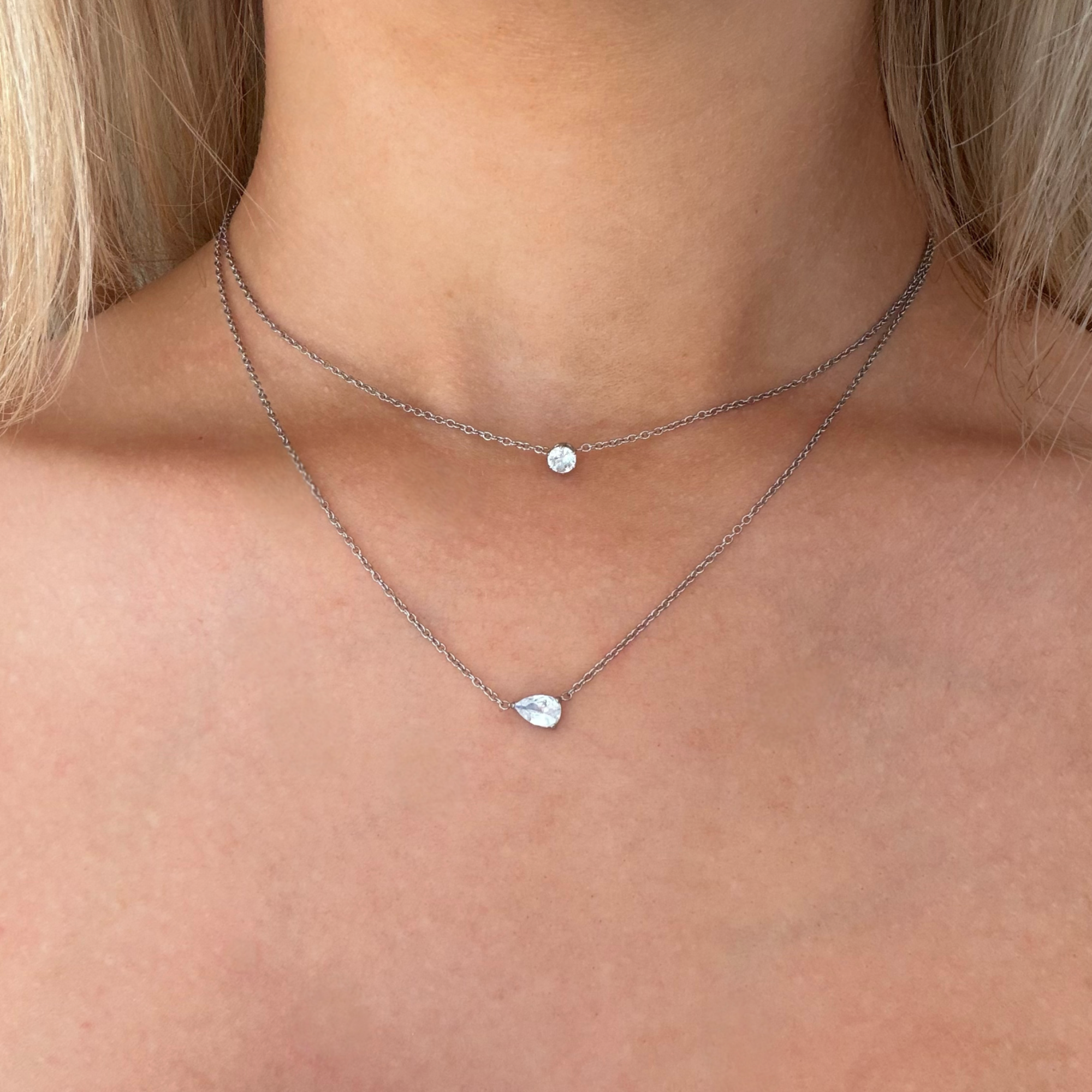 Whisper Shine Necklace 2 Piece Set - Vantage Jewelry