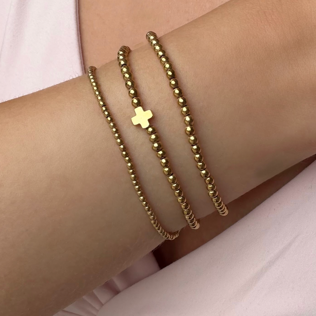 Faith Glow Beaded Bracelet 3 Piece Set - Vantage Jewelry