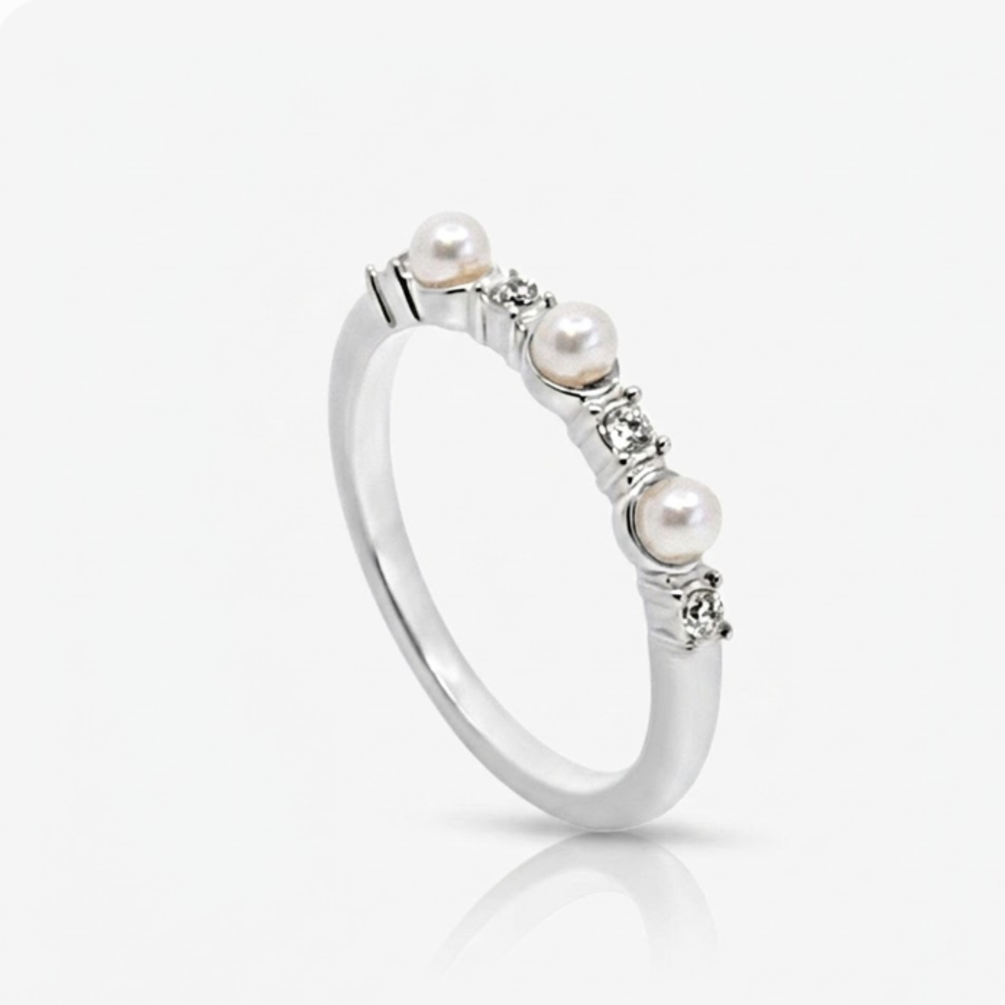 Pearly Bling Ring - Vantage Jewelry