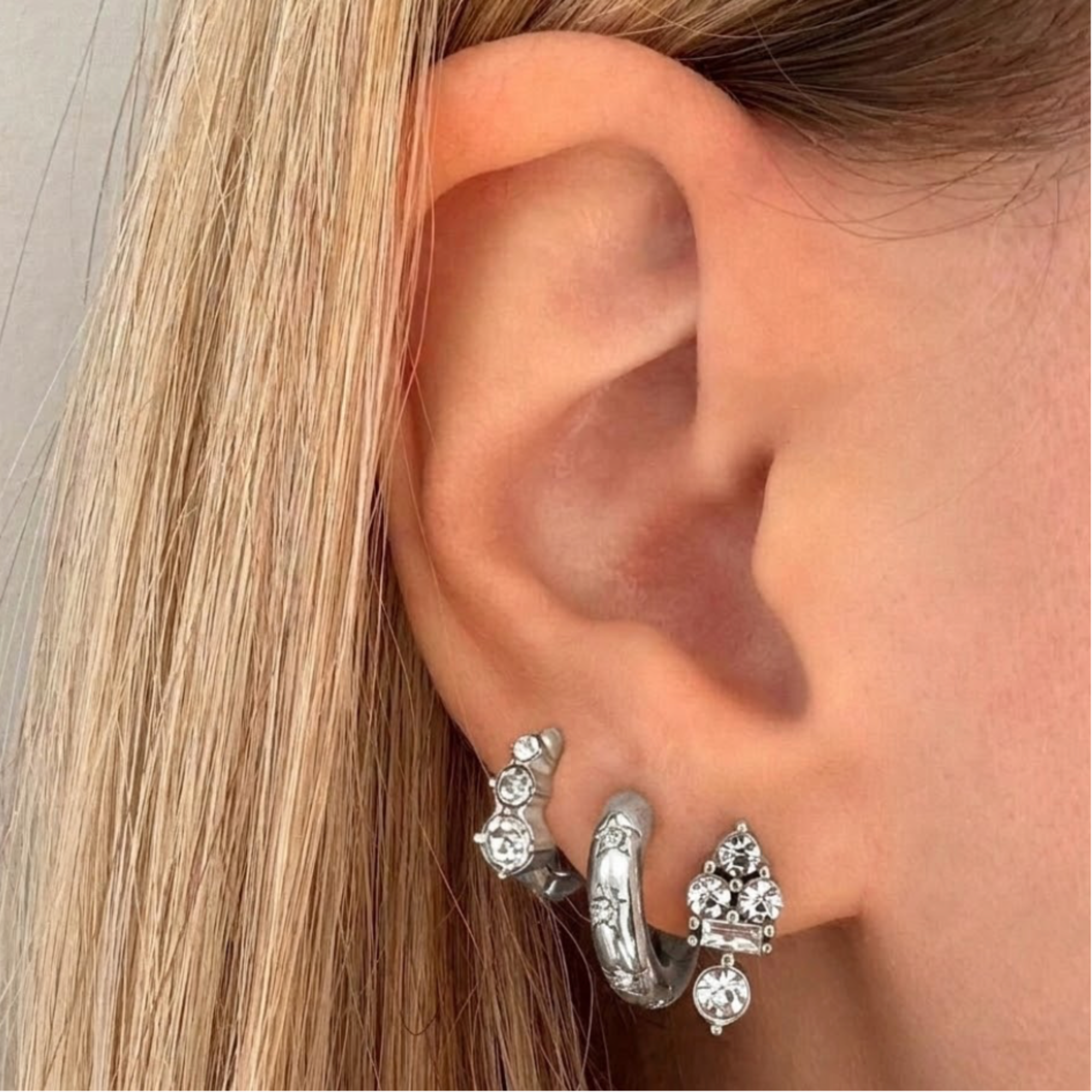 Kiss of Sparkle 3 Piece Earring Set - Vantage Jewelry