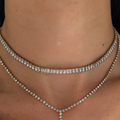 Frost Beam Tennis Necklace - Vantage Jewelry