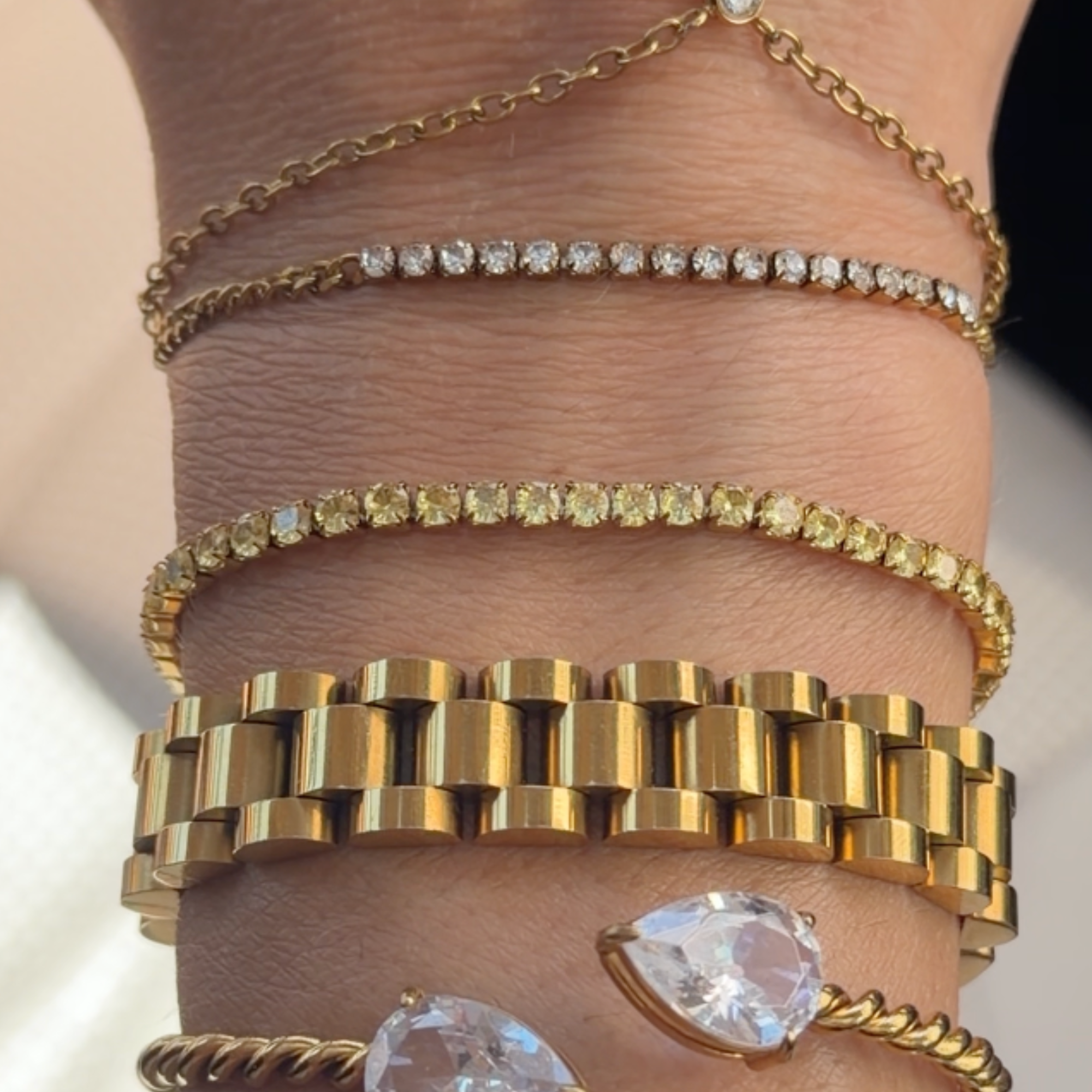 Citrine Crush Tennis Bracelet - Vantage Jewelry