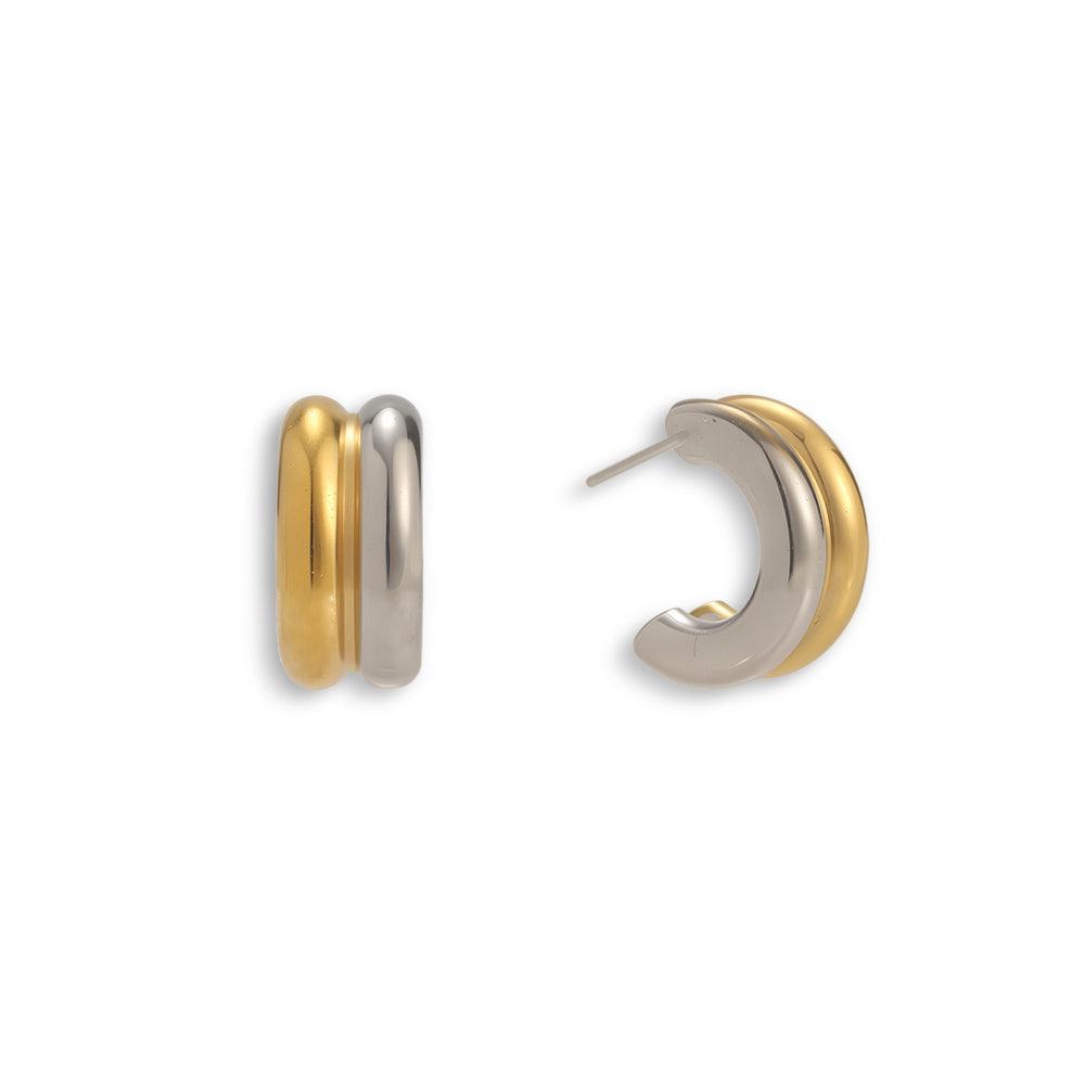 Split Decision Hoops - Vantage Jewelry