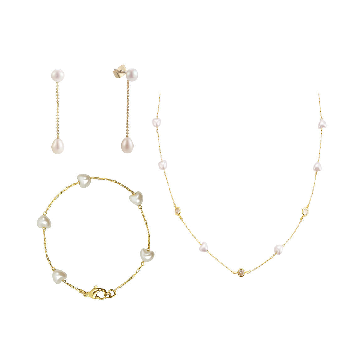 Sweet Ocean Pearl Jewelry Set Bundle - Vantage Jewelry