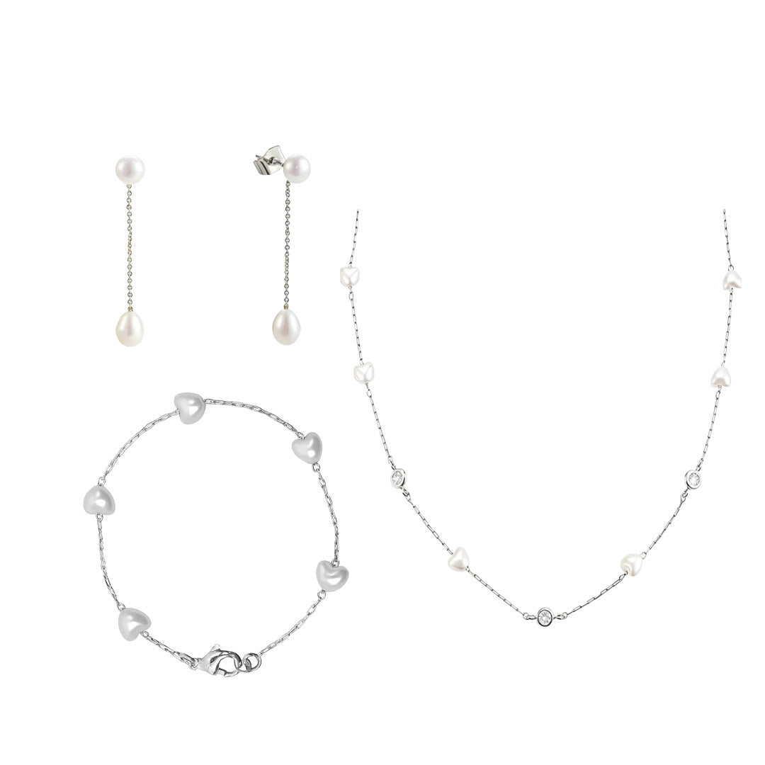 Sweet Ocean Pearl Jewelry Set Bundle - Vantage Jewelry