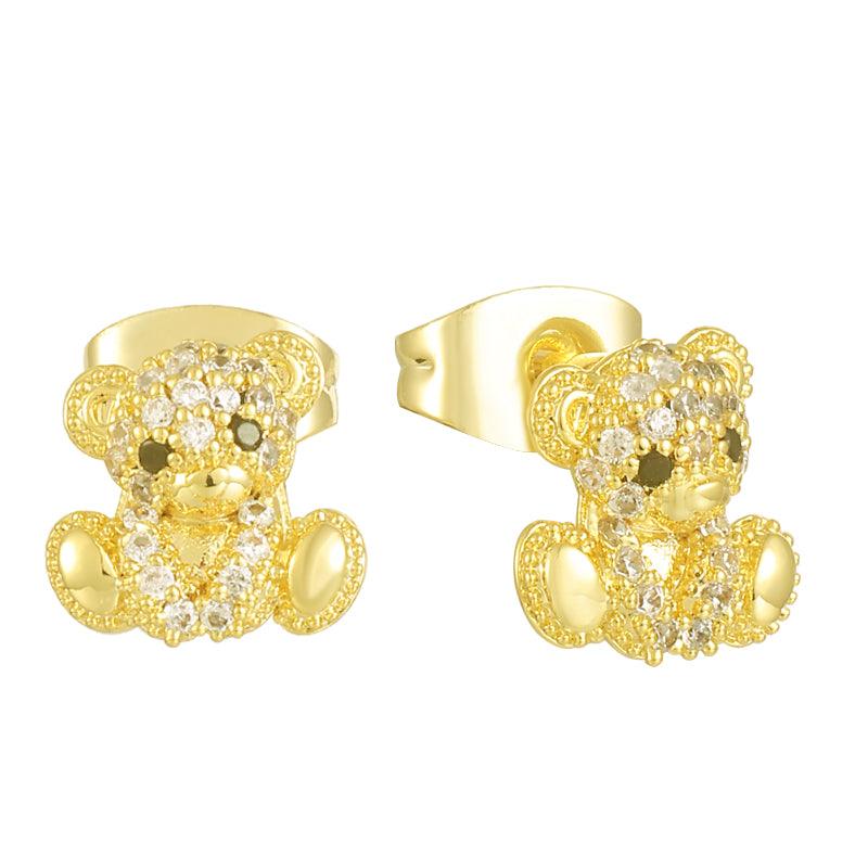 Teddy Bear Earrings - Vantage Jewelry