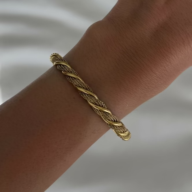 Twist & Turn Bangle - Vantage Jewelry